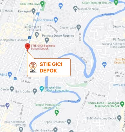 Lokasi Kampus & Peta (Google Map) STIE GICI  Business School Depok Programreguler Nomor