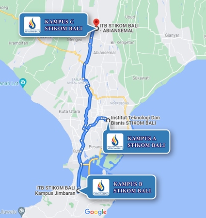 Lokasi Kampus & Peta (Google Map) ITB STIKOM Bali Programreguler Nomor